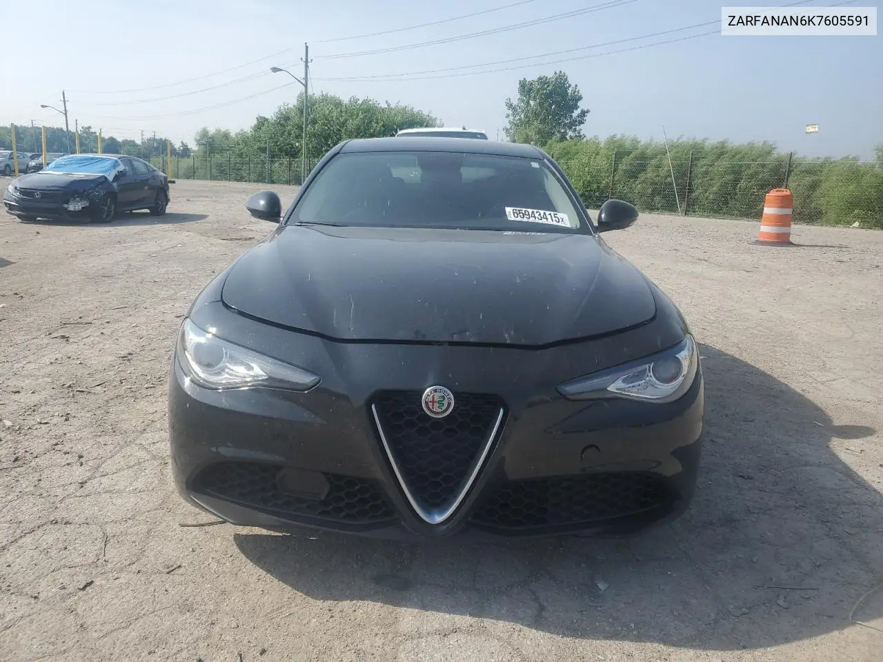 2019 Alfa Romeo Giulia VIN: ZARFANAN6K7605591 Lot: 65943415
