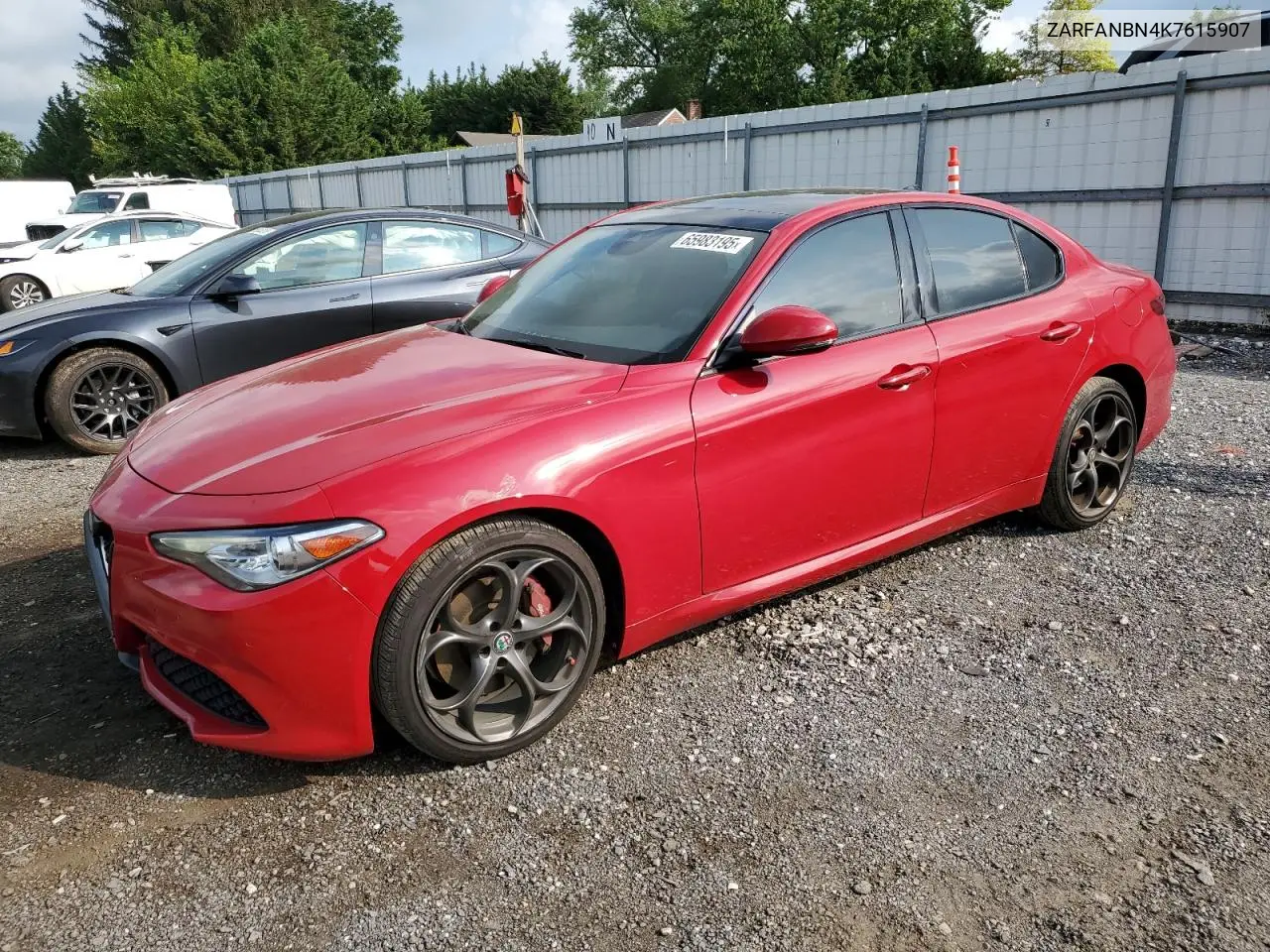 2019 Alfa Romeo Giulia Ti VIN: ZARFANBN4K7615907 Lot: 65983195