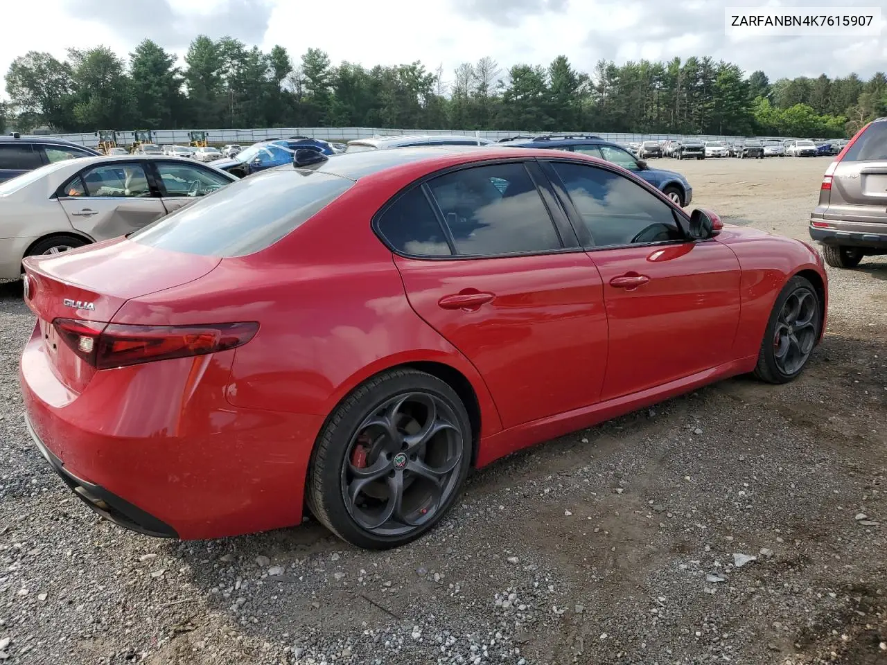 2019 Alfa Romeo Giulia Ti VIN: ZARFANBN4K7615907 Lot: 65983195