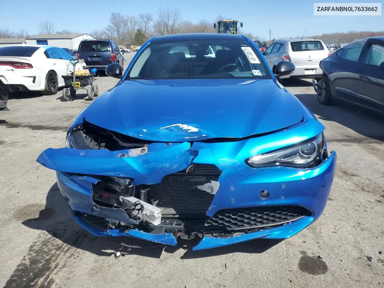 2020 Alfa Romeo Giulia Ti VIN: ZARFANBN0L7633662 Lot: 49738675