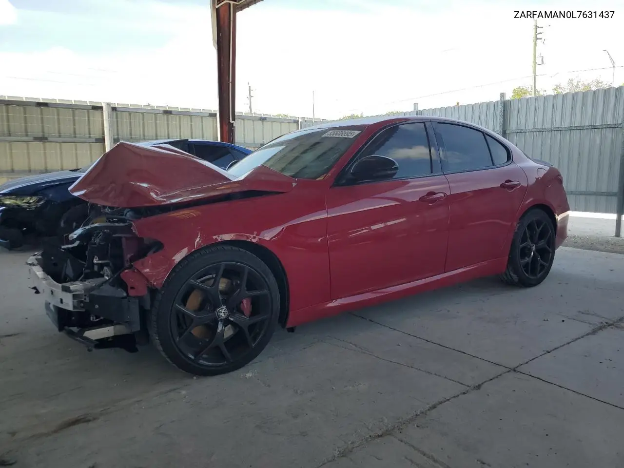 2020 Alfa Romeo Giulia VIN: ZARFAMAN0L7631437 Lot: 55608895