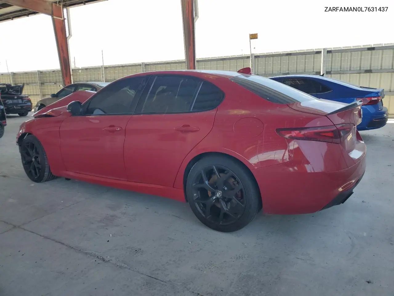 2020 Alfa Romeo Giulia VIN: ZARFAMAN0L7631437 Lot: 55608895
