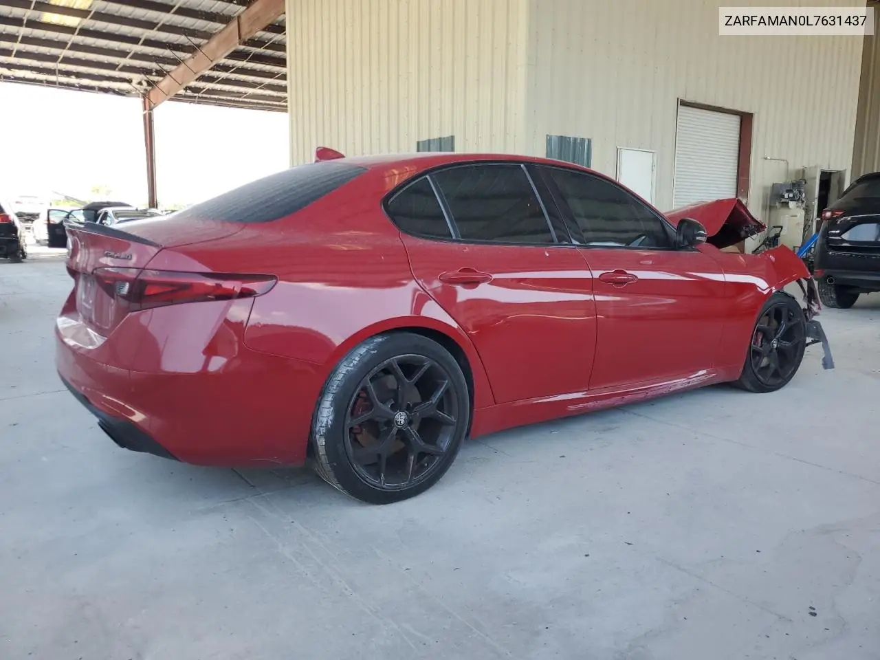 2020 Alfa Romeo Giulia VIN: ZARFAMAN0L7631437 Lot: 55608895