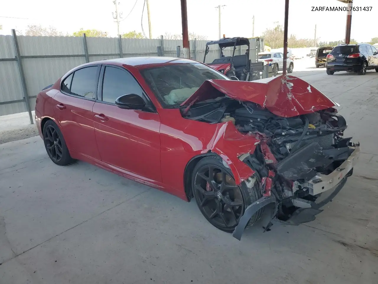 2020 Alfa Romeo Giulia VIN: ZARFAMAN0L7631437 Lot: 55608895