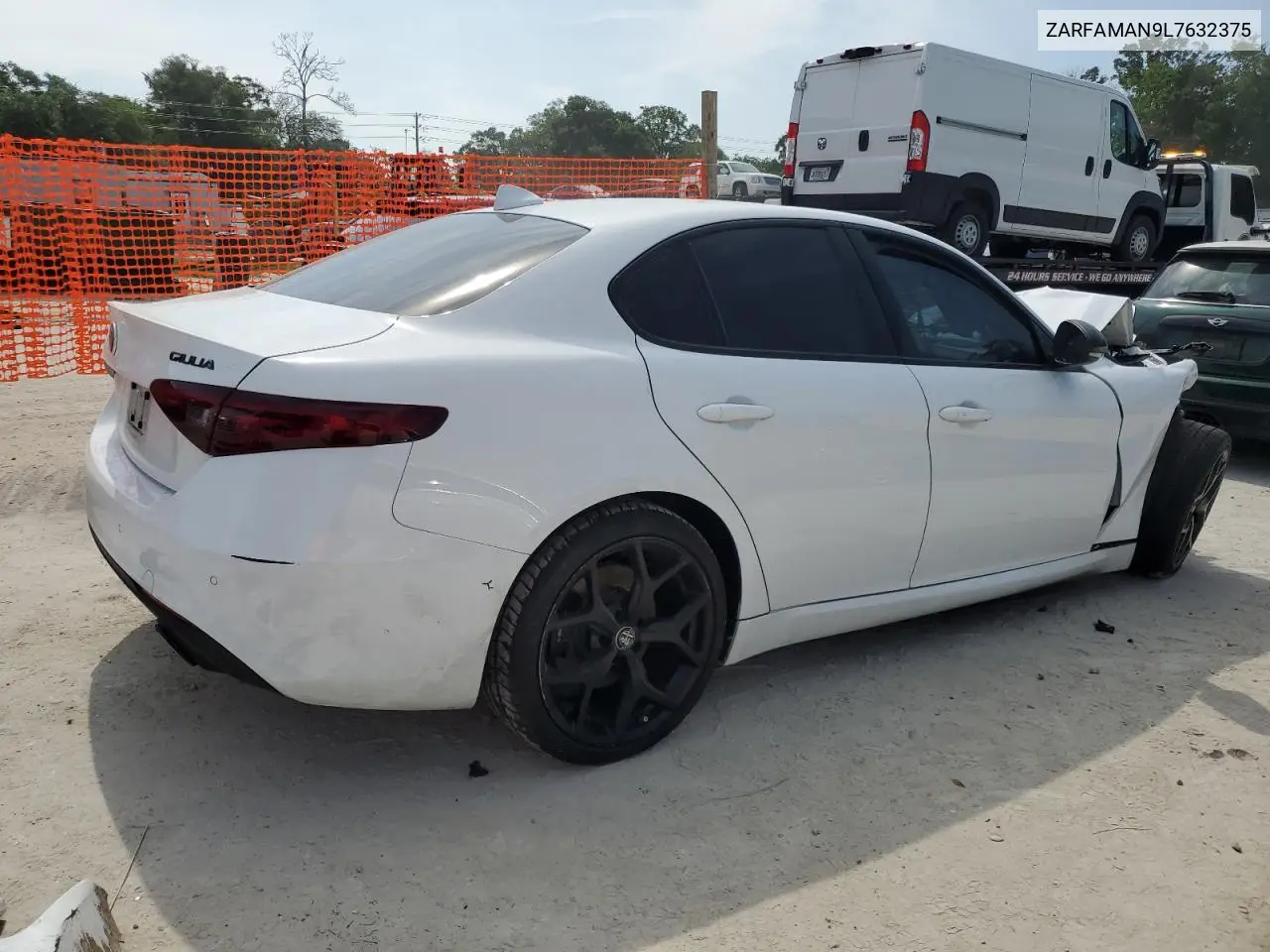 2020 Alfa Romeo Giulia VIN: ZARFAMAN9L7632375 Lot: 55733605