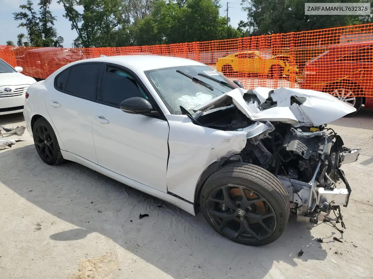 2020 Alfa Romeo Giulia VIN: ZARFAMAN9L7632375 Lot: 55733605