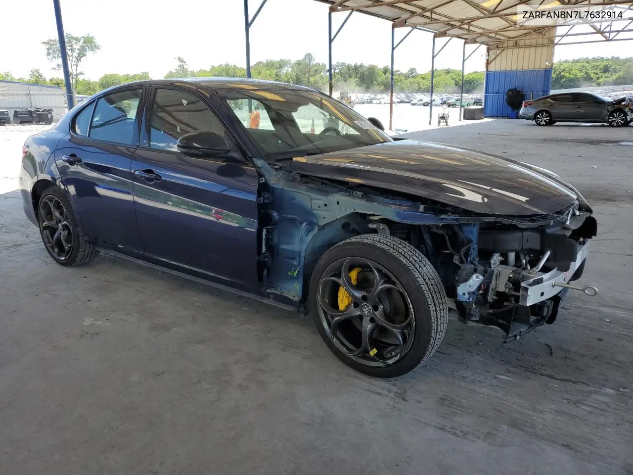 2020 Alfa Romeo Giulia Ti VIN: ZARFANBN7L7632914 Lot: 55761355