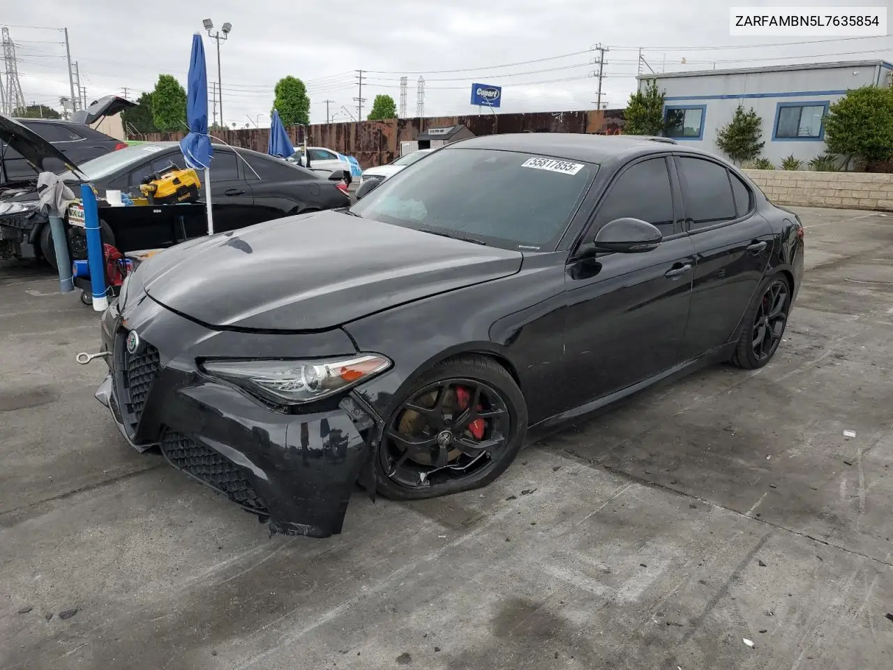 2020 Alfa Romeo Giulia Ti VIN: ZARFAMBN5L7635854 Lot: 55817855