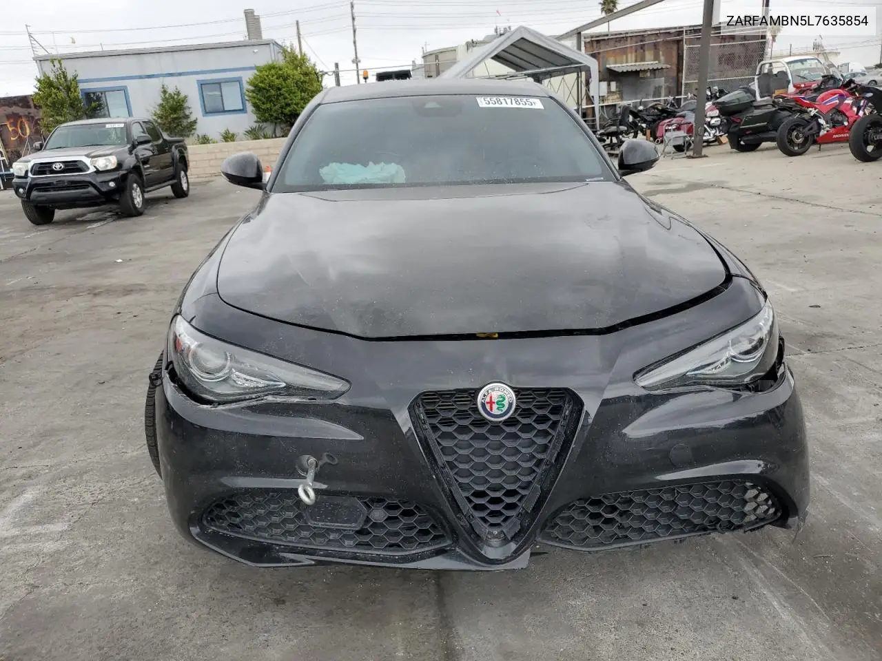 2020 Alfa Romeo Giulia Ti VIN: ZARFAMBN5L7635854 Lot: 55817855