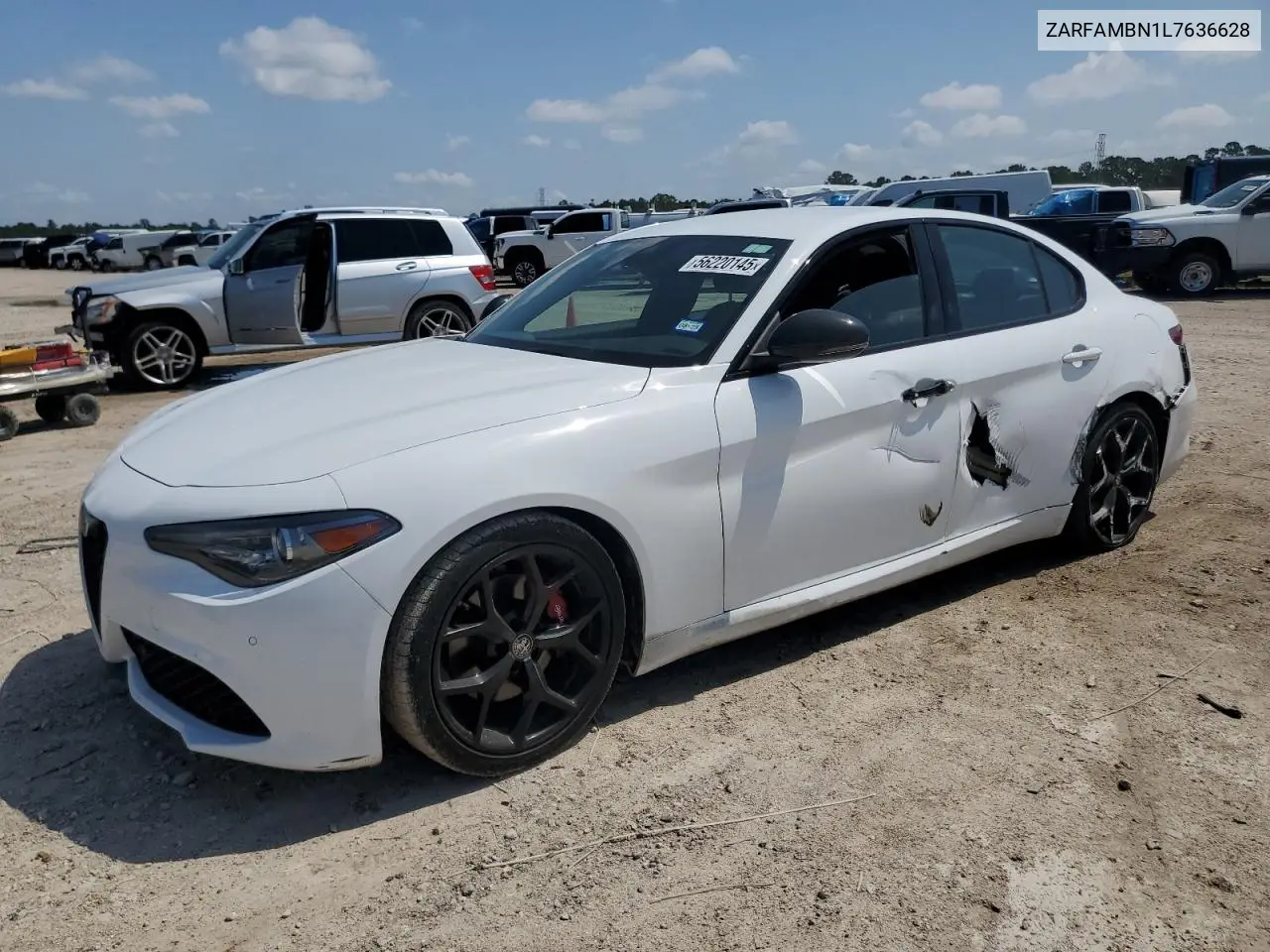 2020 Alfa Romeo Giulia Ti VIN: ZARFAMBN1L7636628 Lot: 56220145