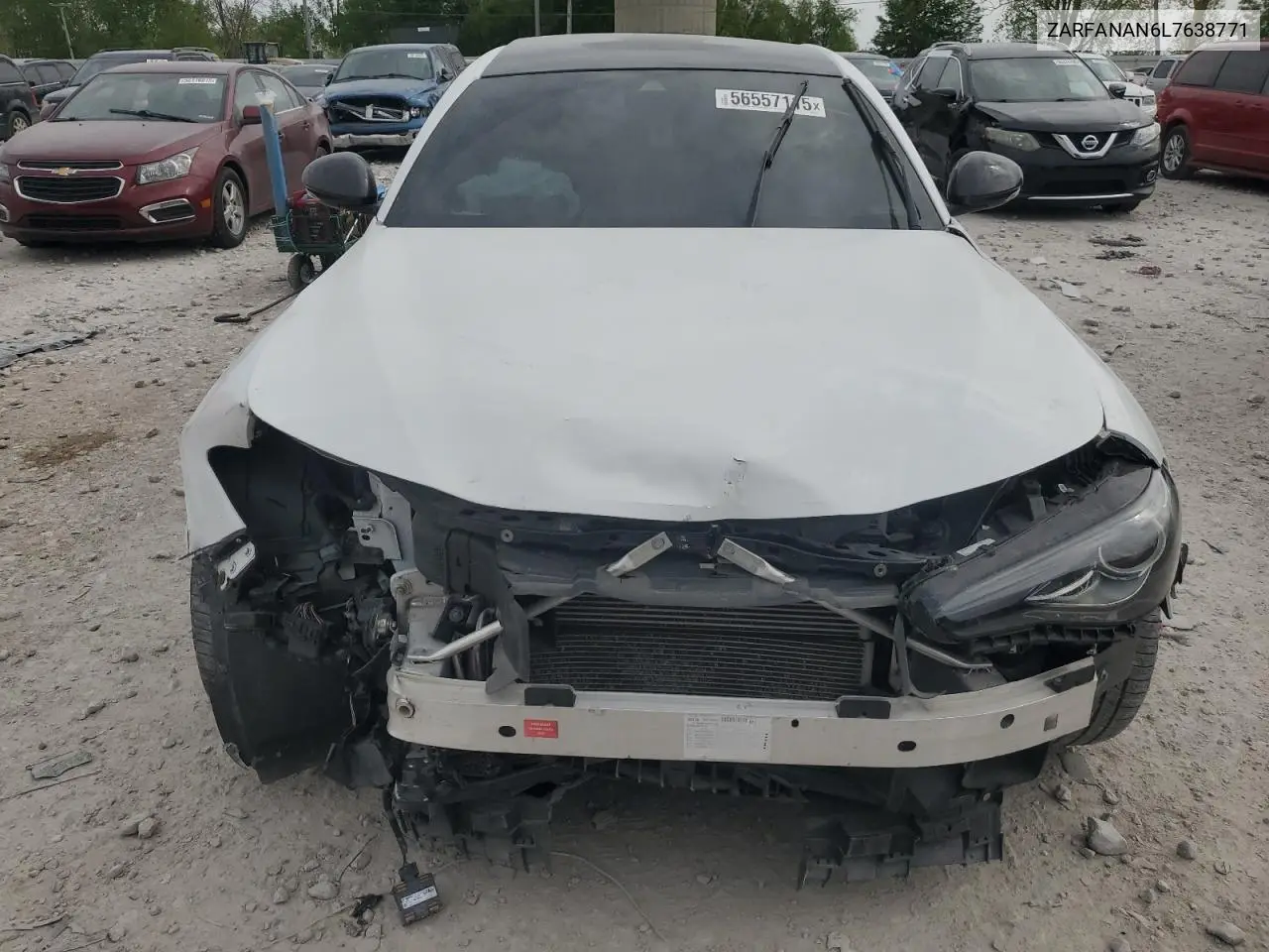 2020 Alfa Romeo Giulia VIN: ZARFANAN6L7638771 Lot: 56557115