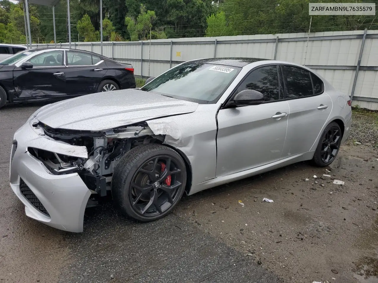 2020 Alfa Romeo Giulia Ti VIN: ZARFAMBN9L7635579 Lot: 56565595