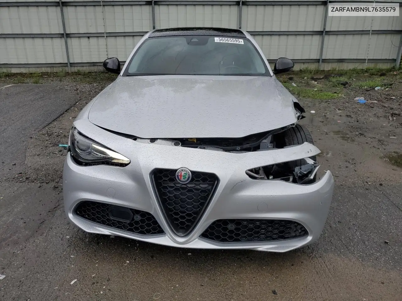 2020 Alfa Romeo Giulia Ti VIN: ZARFAMBN9L7635579 Lot: 56565595