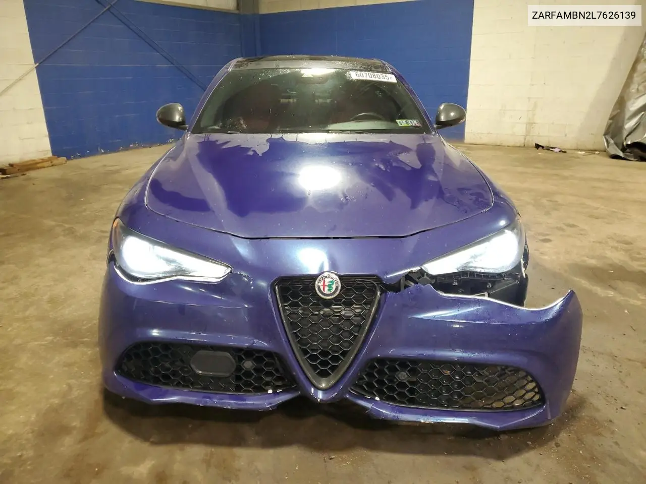 2020 Alfa Romeo Giulia Ti VIN: ZARFAMBN2L7626139 Lot: 60708035