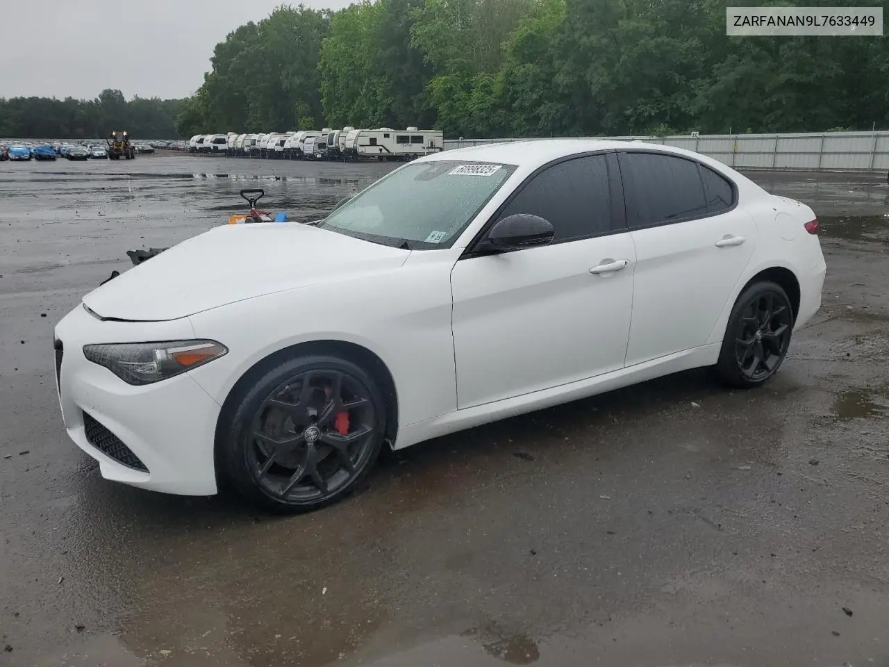 2020 Alfa Romeo Giulia VIN: ZARFANAN9L7633449 Lot: 60998325