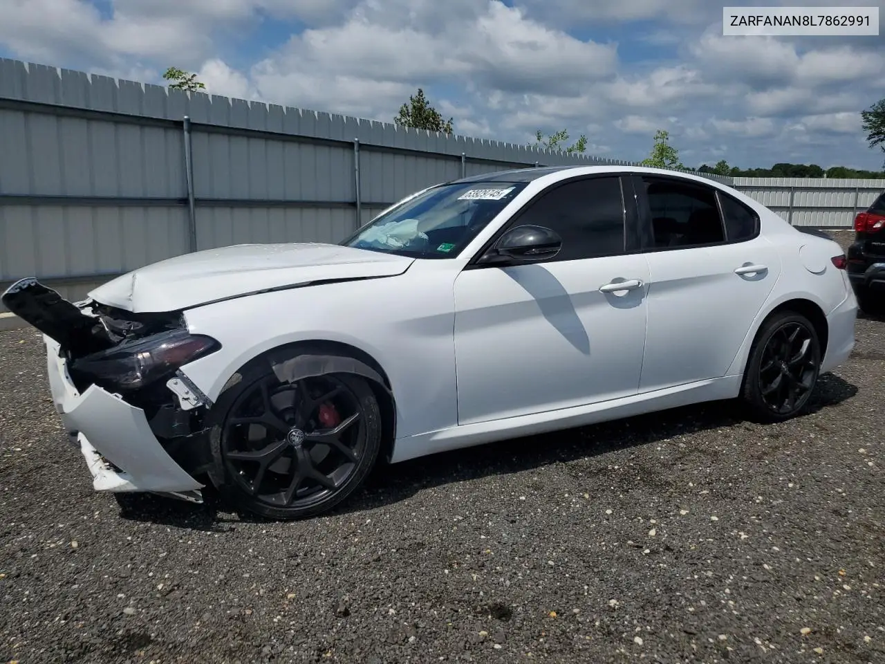 2020 Alfa Romeo Giulia VIN: ZARFANAN8L7862991 Lot: 63929745