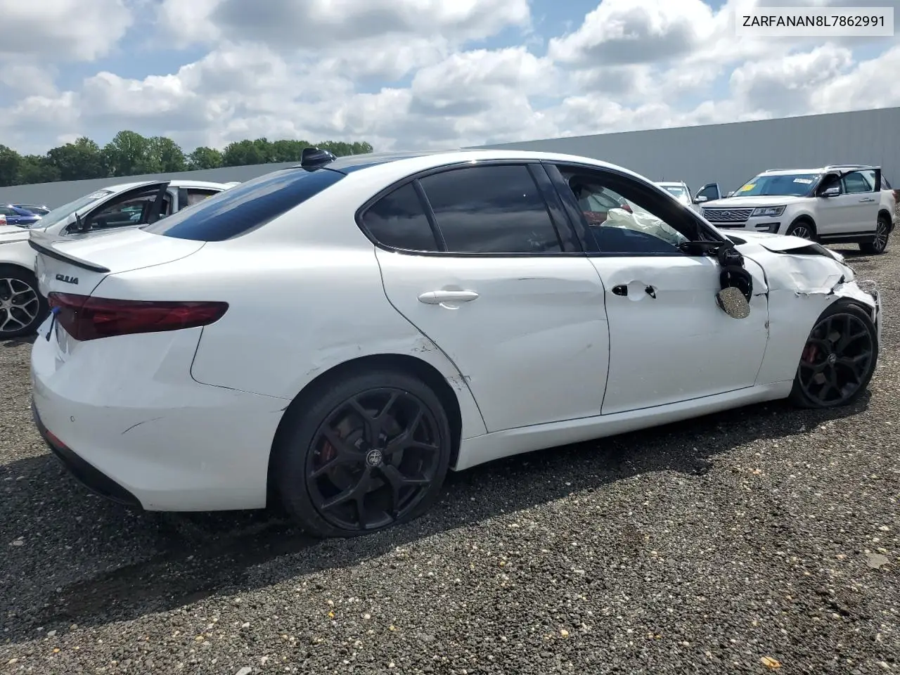 2020 Alfa Romeo Giulia VIN: ZARFANAN8L7862991 Lot: 63929745