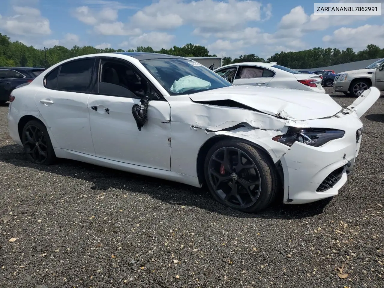 2020 Alfa Romeo Giulia VIN: ZARFANAN8L7862991 Lot: 63929745