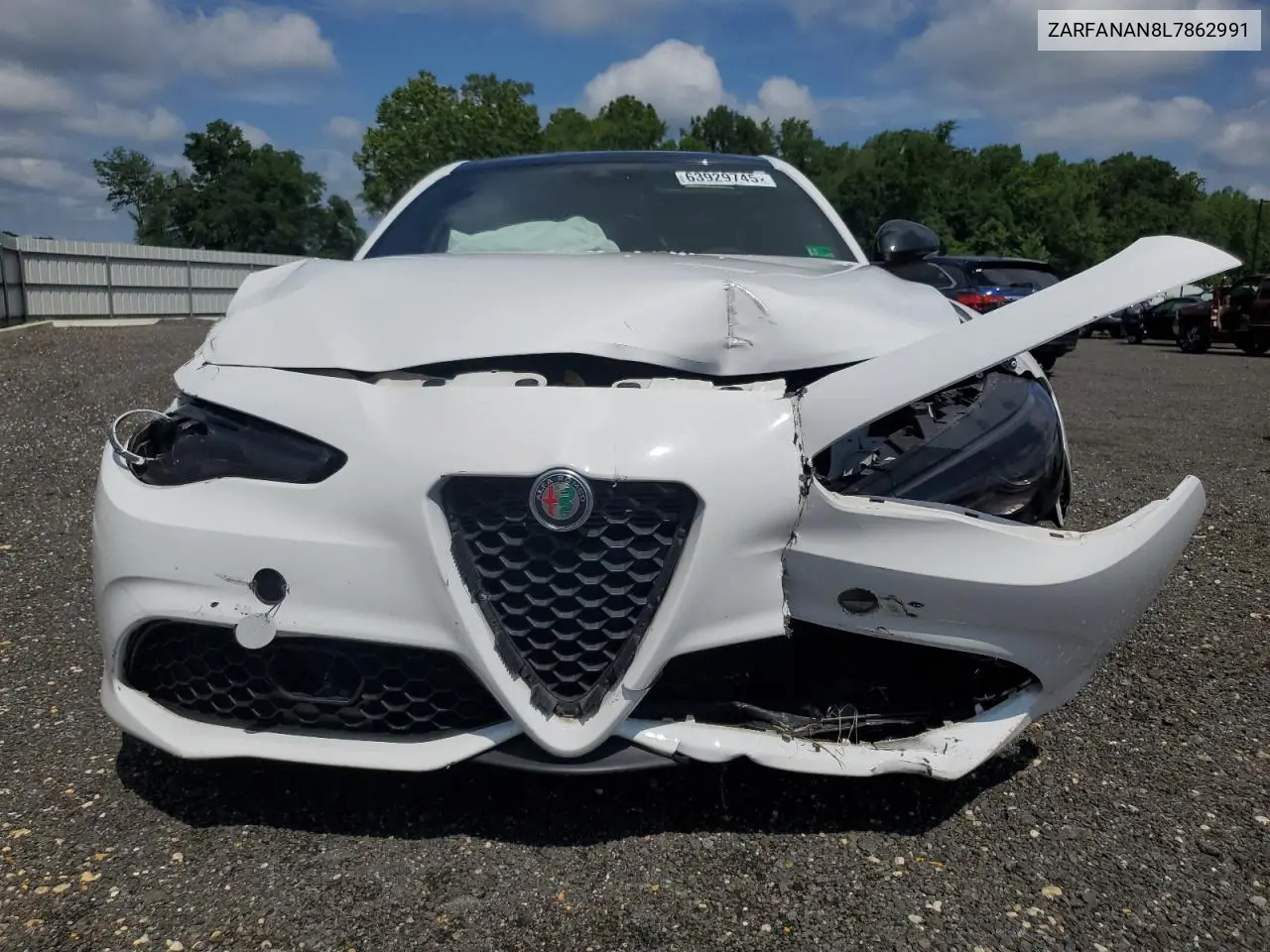 2020 Alfa Romeo Giulia VIN: ZARFANAN8L7862991 Lot: 63929745