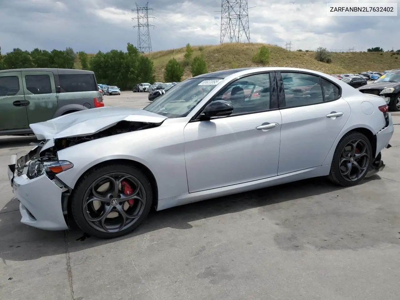 2020 Alfa Romeo Giulia Ti VIN: ZARFANBN2L7632402 Lot: 65822095