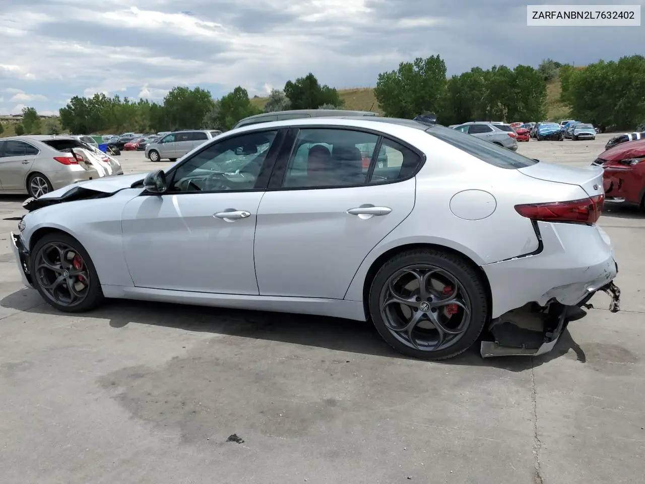 2020 Alfa Romeo Giulia Ti VIN: ZARFANBN2L7632402 Lot: 65822095