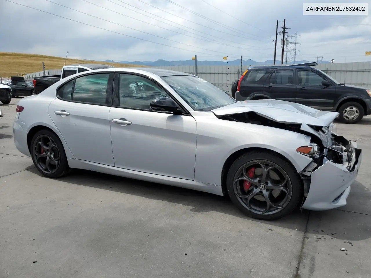 2020 Alfa Romeo Giulia Ti VIN: ZARFANBN2L7632402 Lot: 65822095