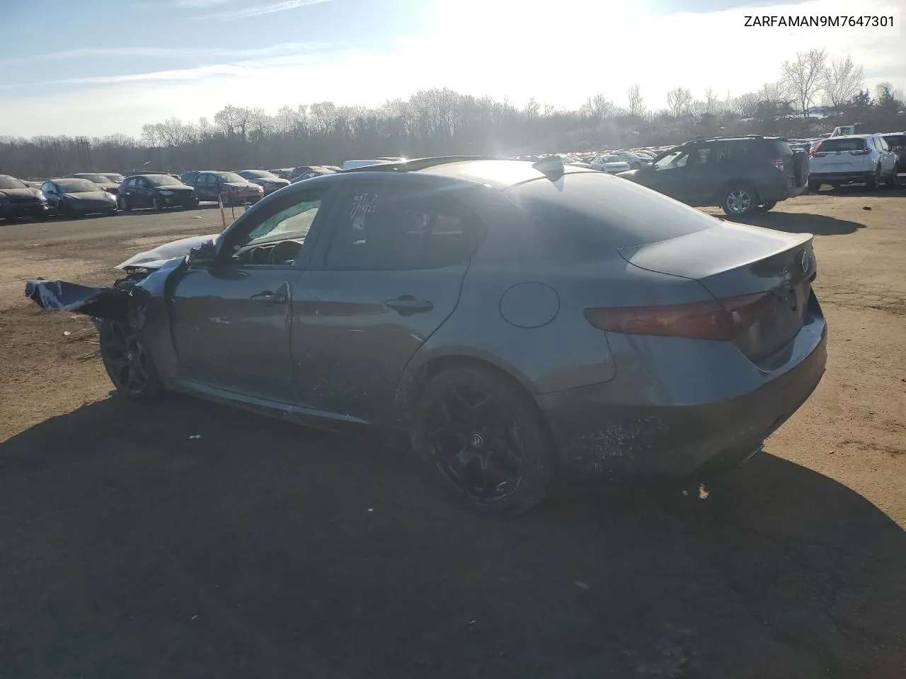2021 Alfa Romeo Giulia Sport VIN: ZARFAMAN9M7647301 Lot: 42878465