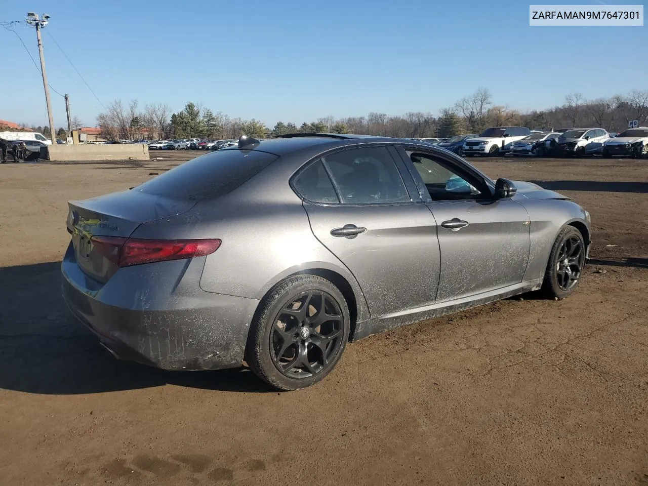 2021 Alfa Romeo Giulia Sport VIN: ZARFAMAN9M7647301 Lot: 42878465