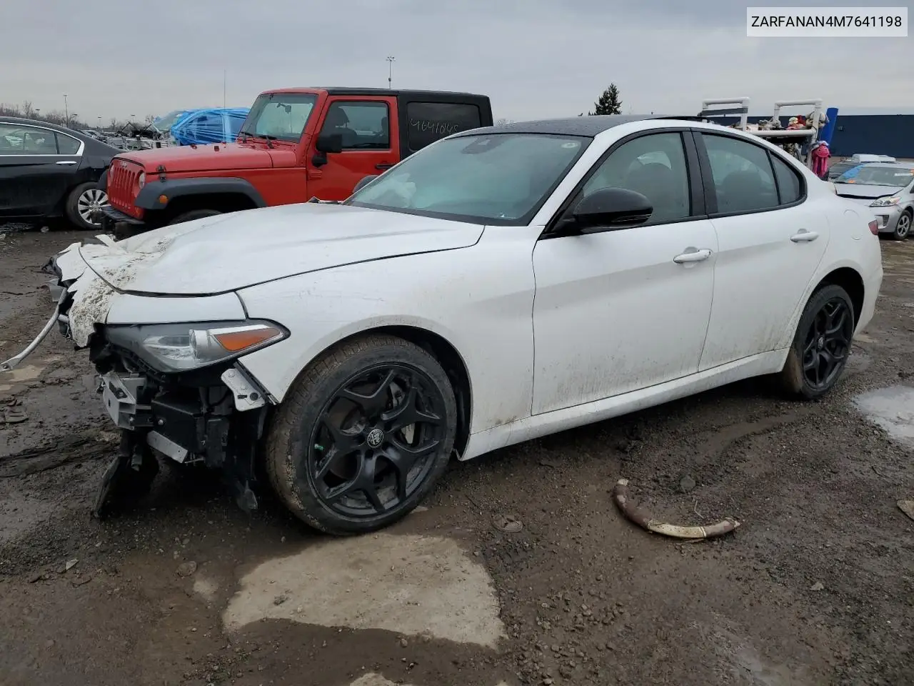 2021 Alfa Romeo Giulia Sport VIN: ZARFANAN4M7641198 Lot: 47000175
