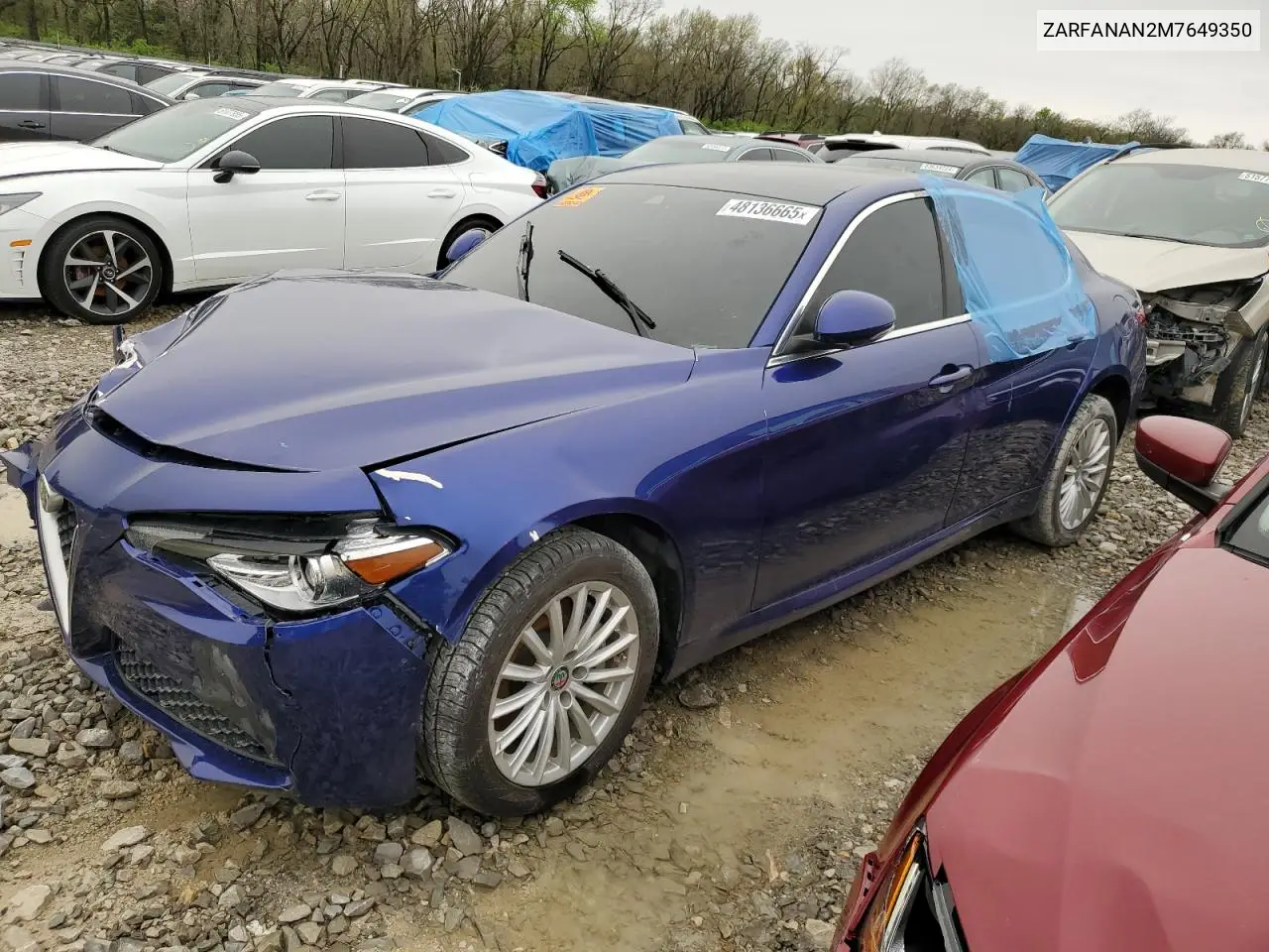 2021 Alfa Romeo Giulia Sport VIN: ZARFANAN2M7649350 Lot: 48136665