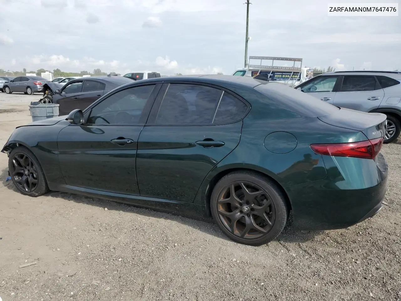 2021 Alfa Romeo Giulia Sport VIN: ZARFAMAN0M7647476 Lot: 49879765