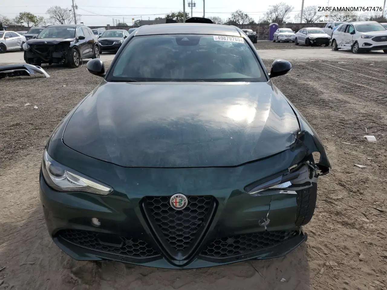 2021 Alfa Romeo Giulia Sport VIN: ZARFAMAN0M7647476 Lot: 49879765