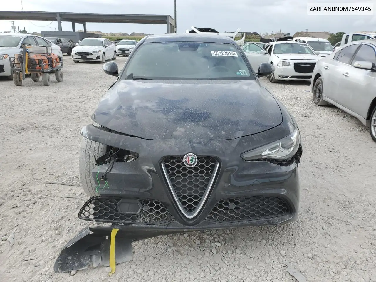 2021 Alfa Romeo Giulia Ti VIN: ZARFANBN0M7649345 Lot: 55123615