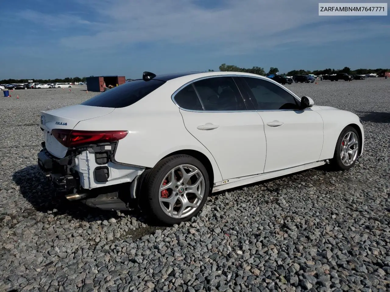 2021 Alfa Romeo Giulia Ti VIN: ZARFAMBN4M7647771 Lot: 63988035