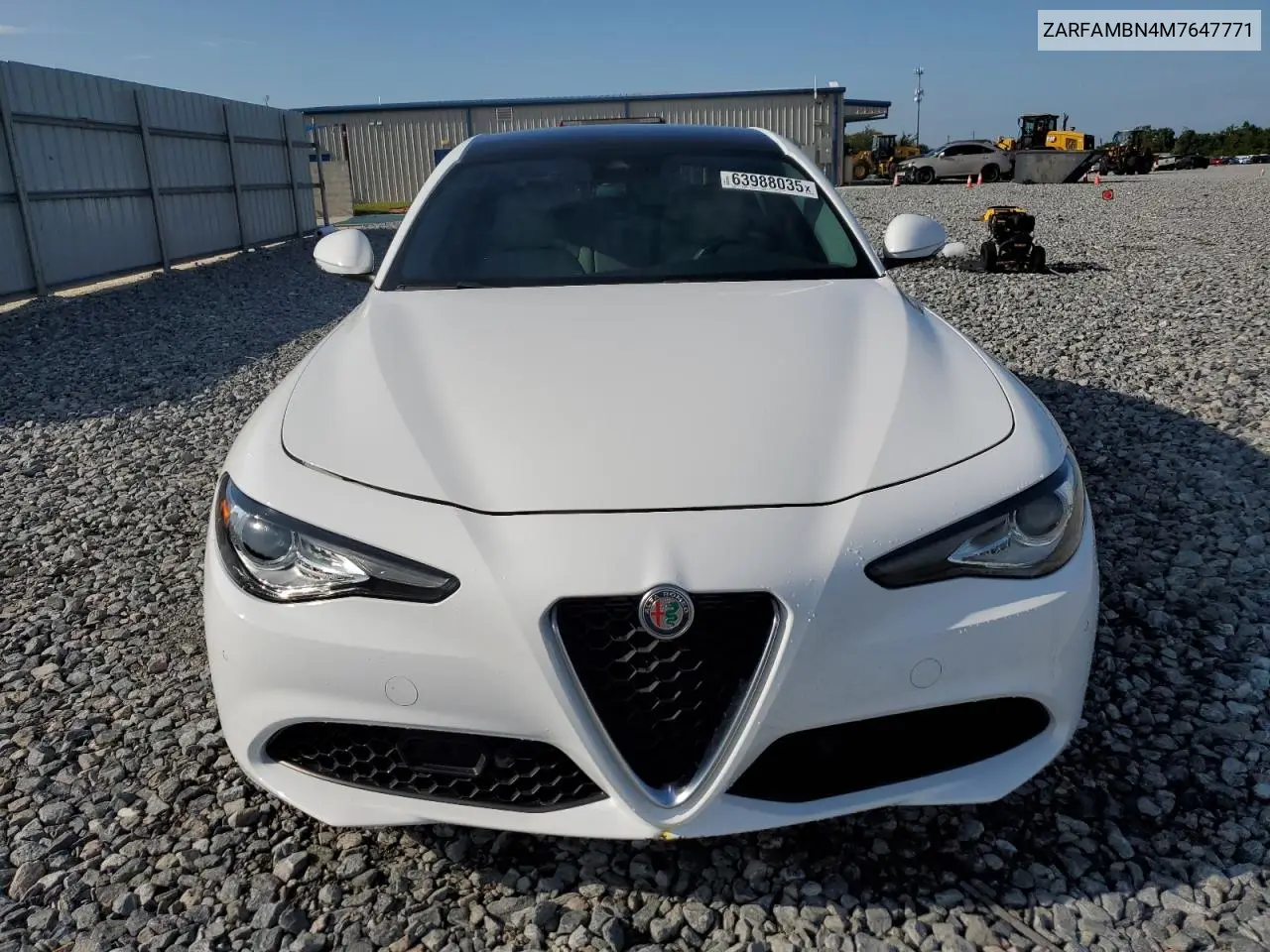 2021 Alfa Romeo Giulia Ti VIN: ZARFAMBN4M7647771 Lot: 63988035