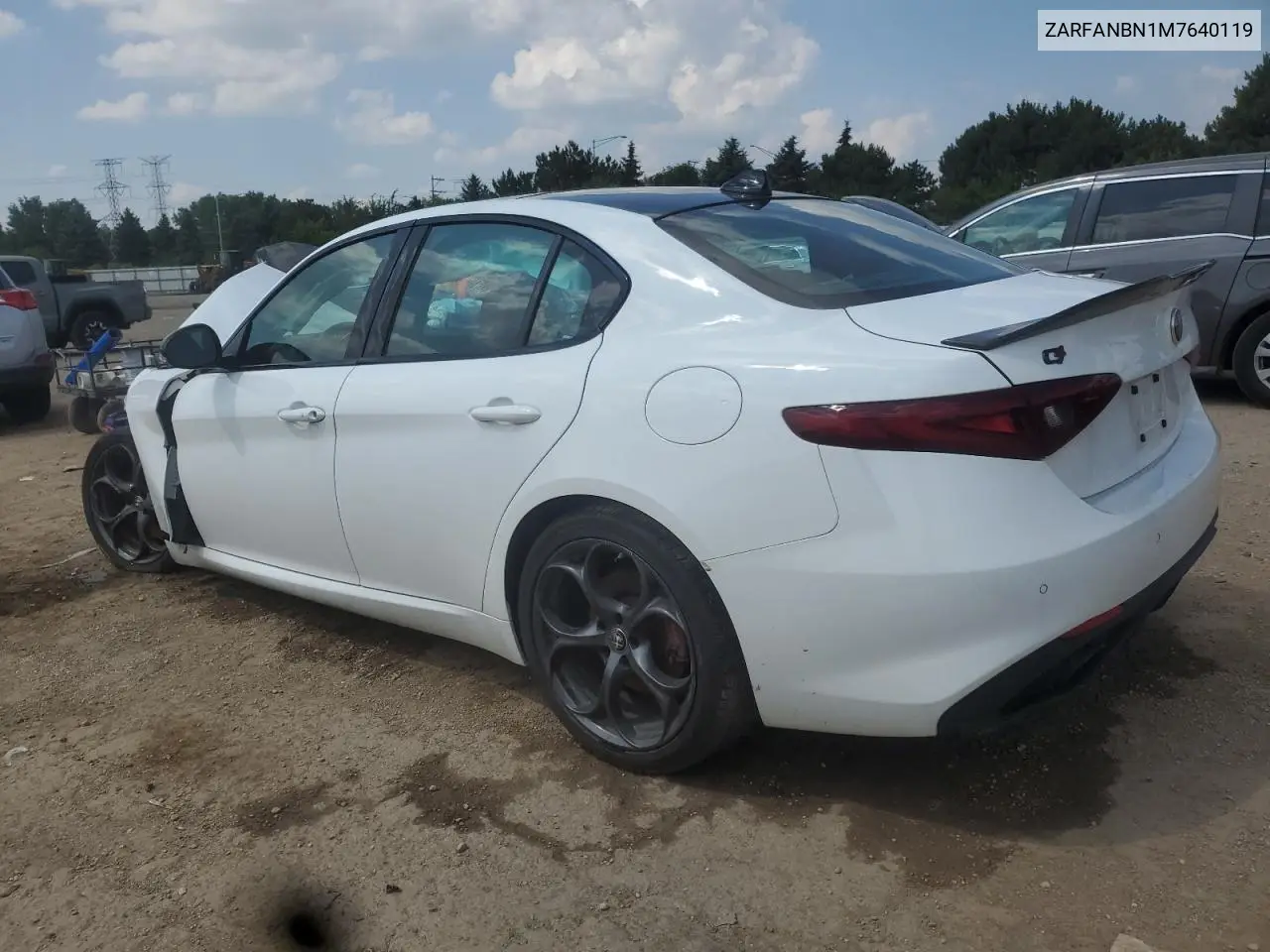 2021 Alfa Romeo Giulia Ti VIN: ZARFANBN1M7640119 Lot: 64767425