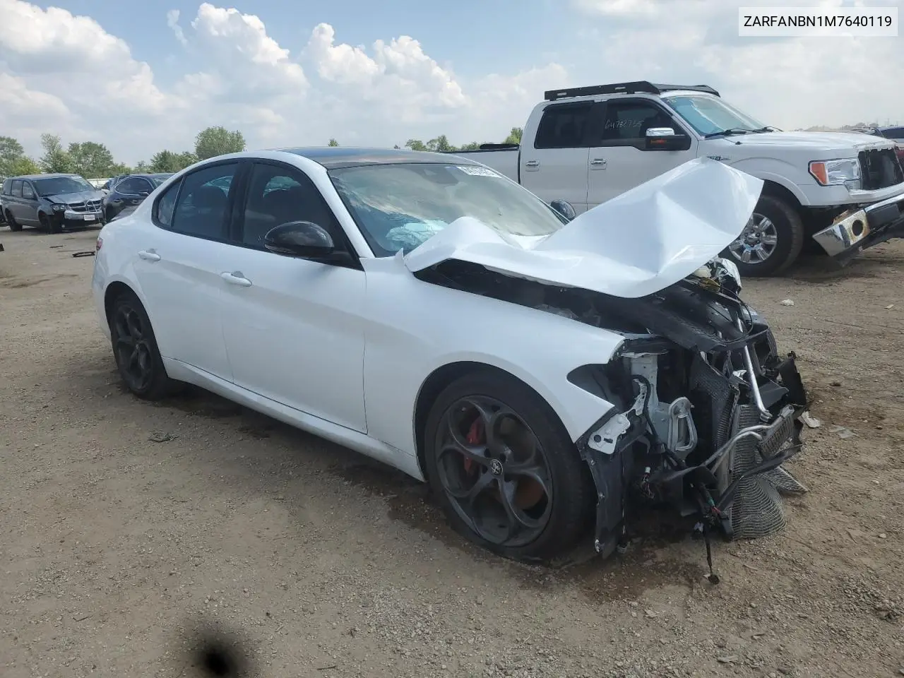 2021 Alfa Romeo Giulia Ti VIN: ZARFANBN1M7640119 Lot: 64767425