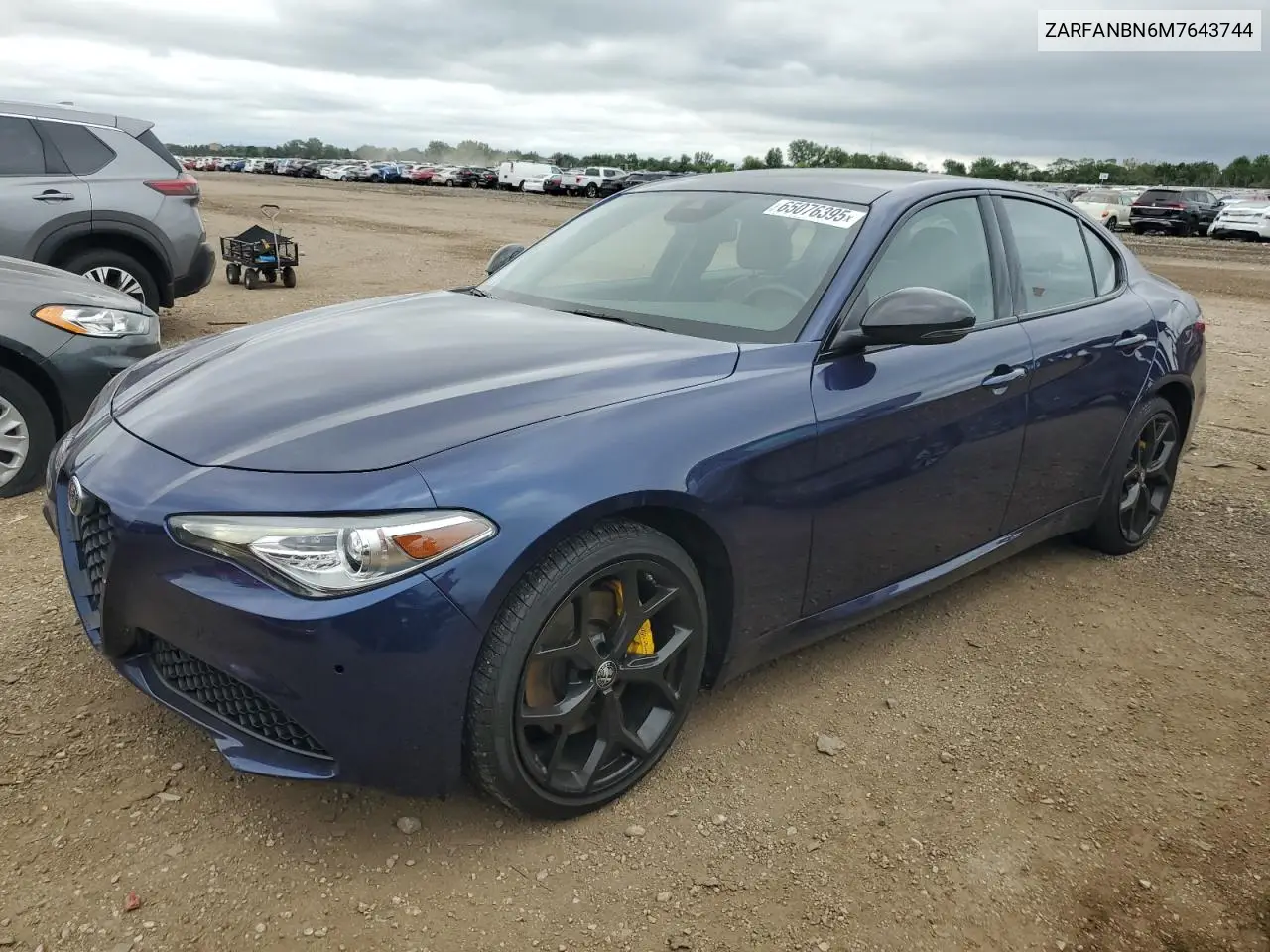 2021 Alfa Romeo Giulia Ti VIN: ZARFANBN6M7643744 Lot: 65076395