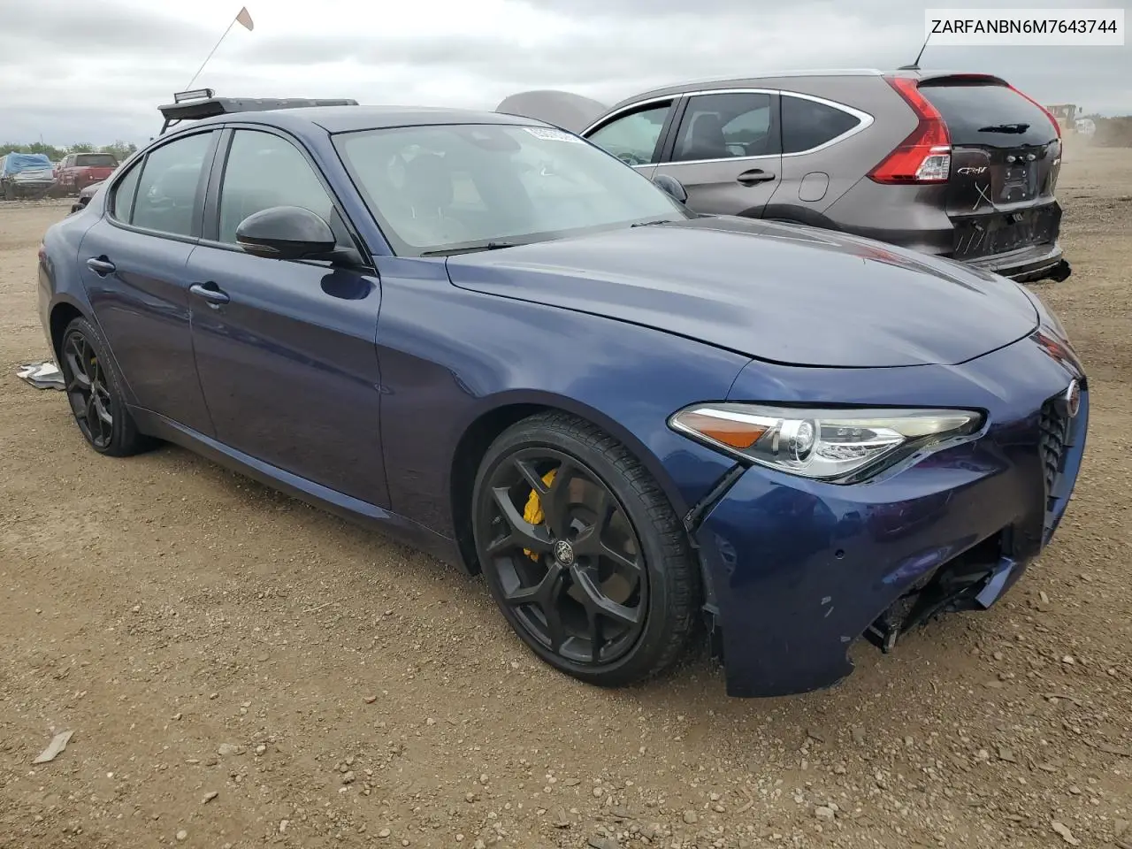 2021 Alfa Romeo Giulia Ti VIN: ZARFANBN6M7643744 Lot: 65076395