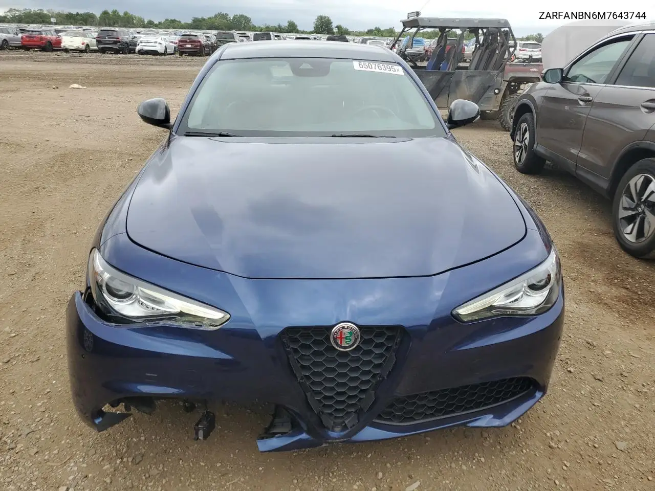 2021 Alfa Romeo Giulia Ti VIN: ZARFANBN6M7643744 Lot: 65076395
