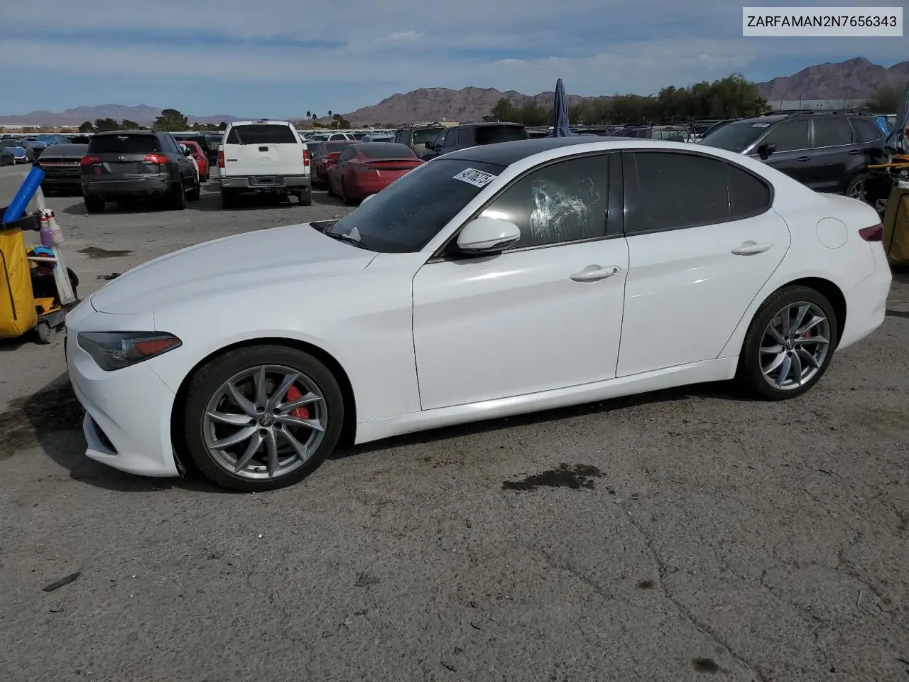 2022 Alfa Romeo Giulia VIN: ZARFAMAN2N7656343 Lot: 49706275