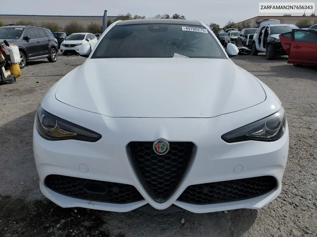 2022 Alfa Romeo Giulia VIN: ZARFAMAN2N7656343 Lot: 49706275