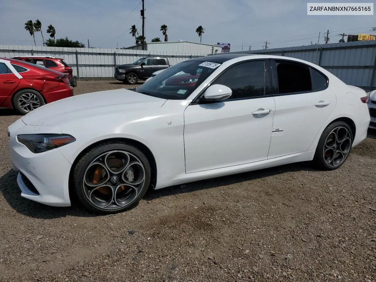 2022 Alfa Romeo Giulia Super VIN: ZARFANBNXN7665165 Lot: 51659775