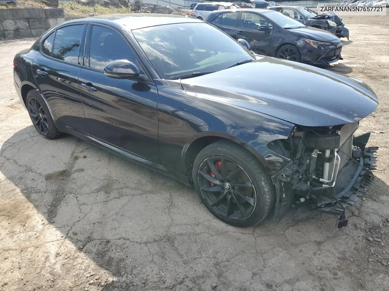 2022 Alfa Romeo Giulia VIN: ZARFANAN5N7657721 Lot: 62094635