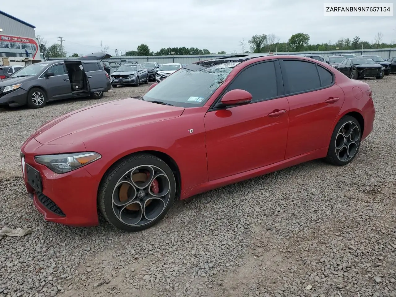 2022 Alfa Romeo Giulia Super VIN: ZARFANBN9N7657154 Lot: 62299305