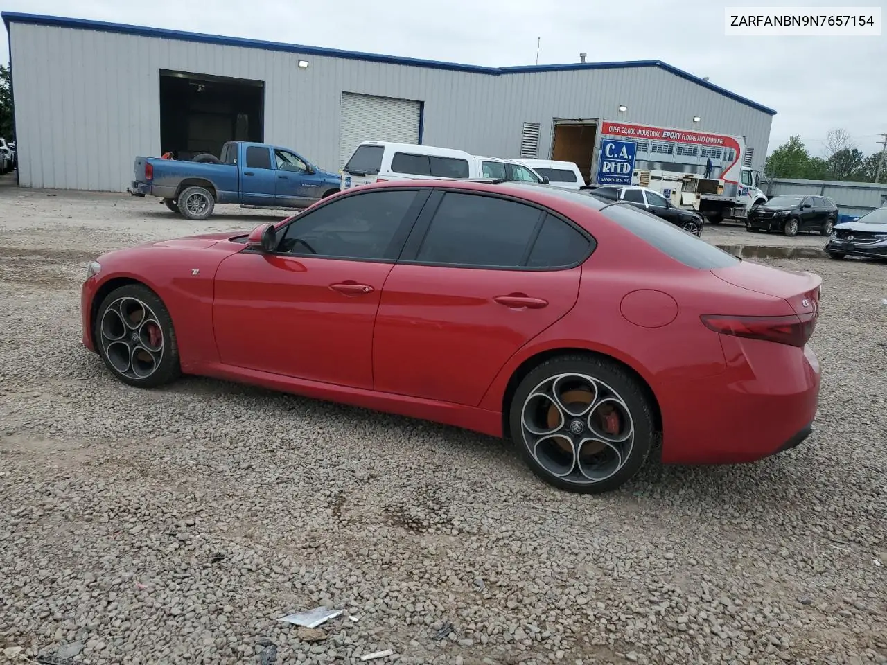 2022 Alfa Romeo Giulia Super VIN: ZARFANBN9N7657154 Lot: 62299305