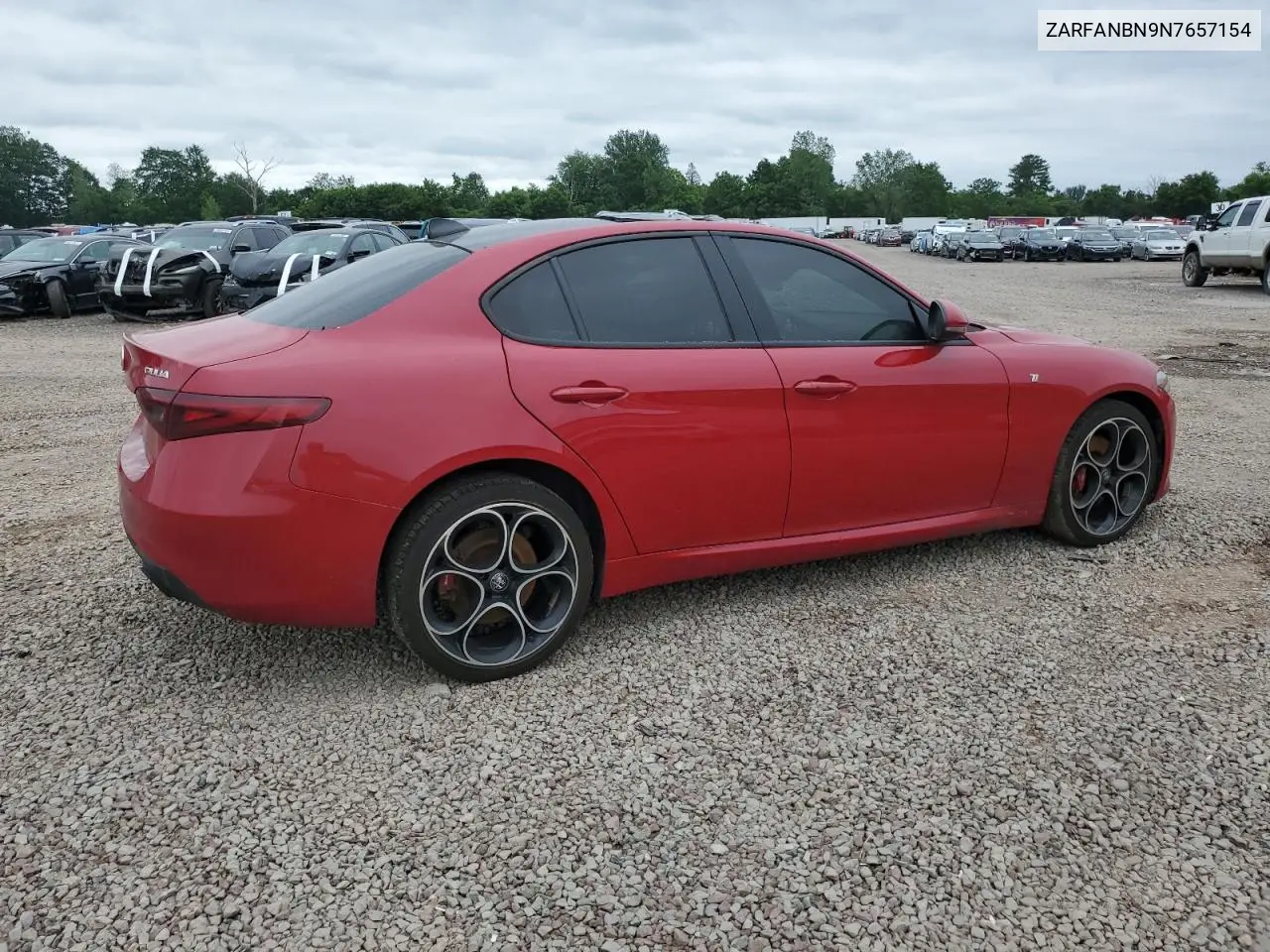 2022 Alfa Romeo Giulia Super VIN: ZARFANBN9N7657154 Lot: 62299305