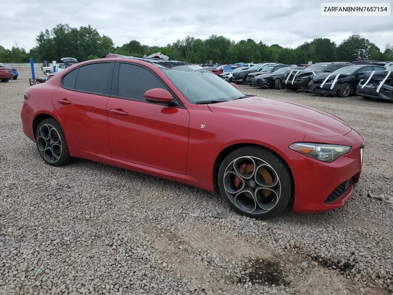 2022 Alfa Romeo Giulia Super VIN: ZARFANBN9N7657154 Lot: 62299305