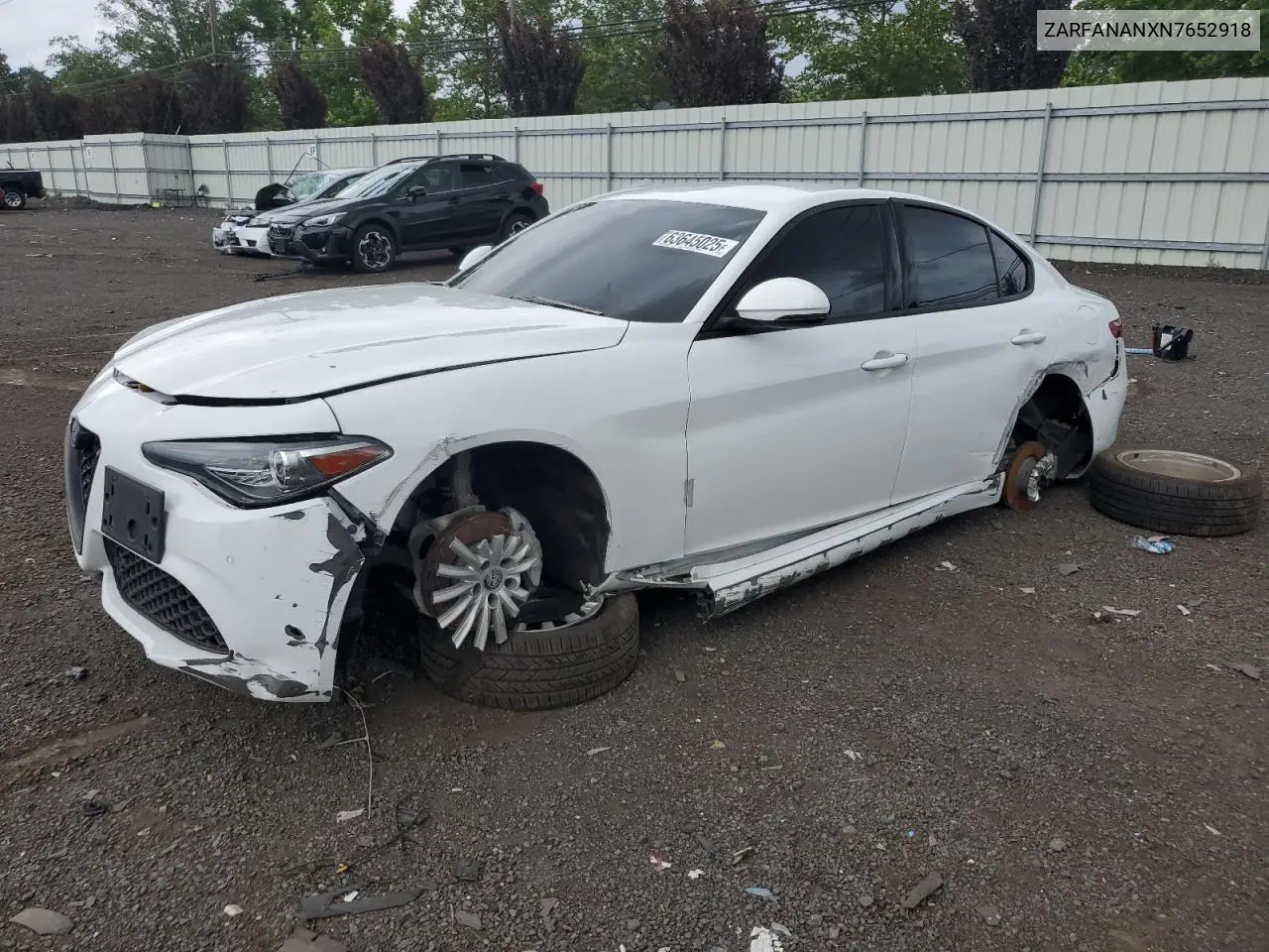 2022 Alfa Romeo Giulia VIN: ZARFANANXN7652918 Lot: 63645025