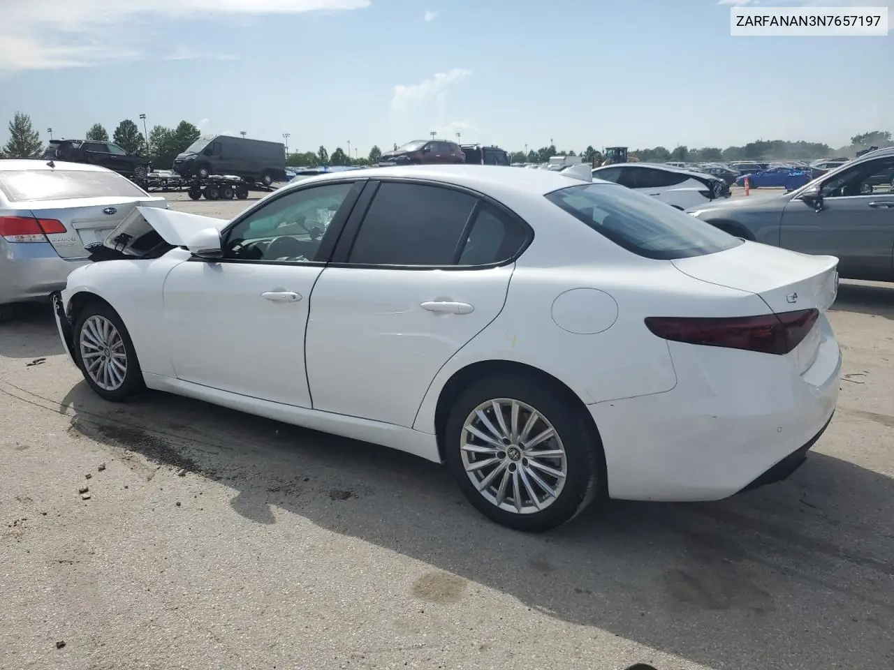 2022 Alfa Romeo Giulia VIN: ZARFANAN3N7657197 Lot: 64364825